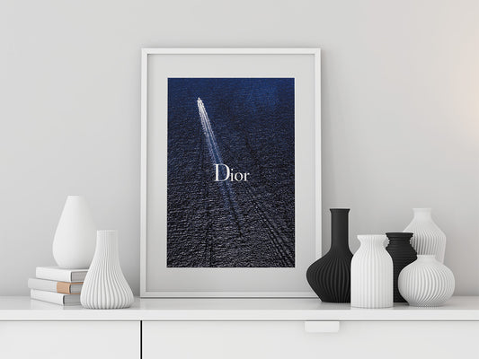 Dior-inspired Yacht Fashion Print